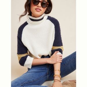 Anthropologie Colby Colorblock Sweater - Size Medium- worn once